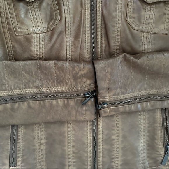 JOU JOU Faux Leather Jacket - Picture 4 of 9